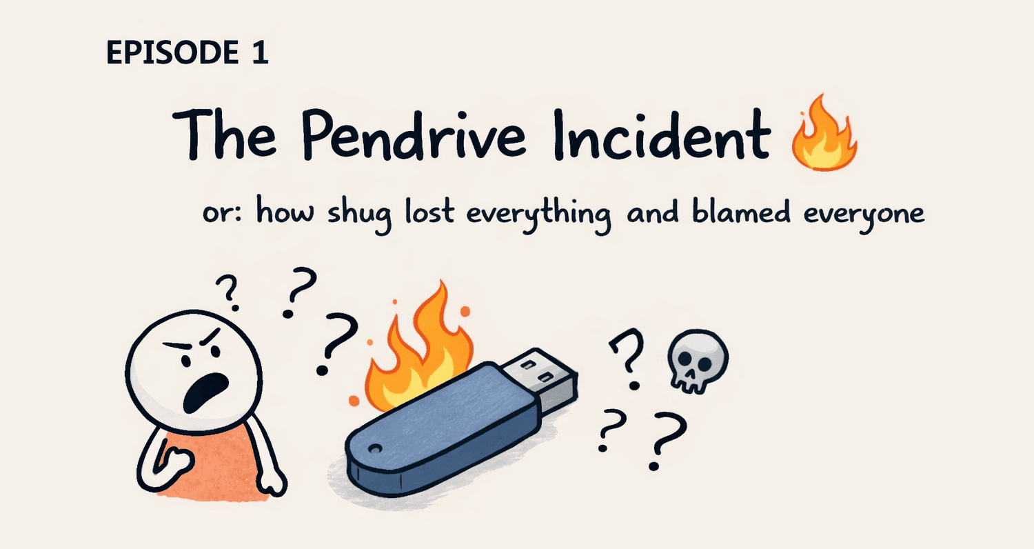 Shugβs Pendrive Disaster: Why Git Exists